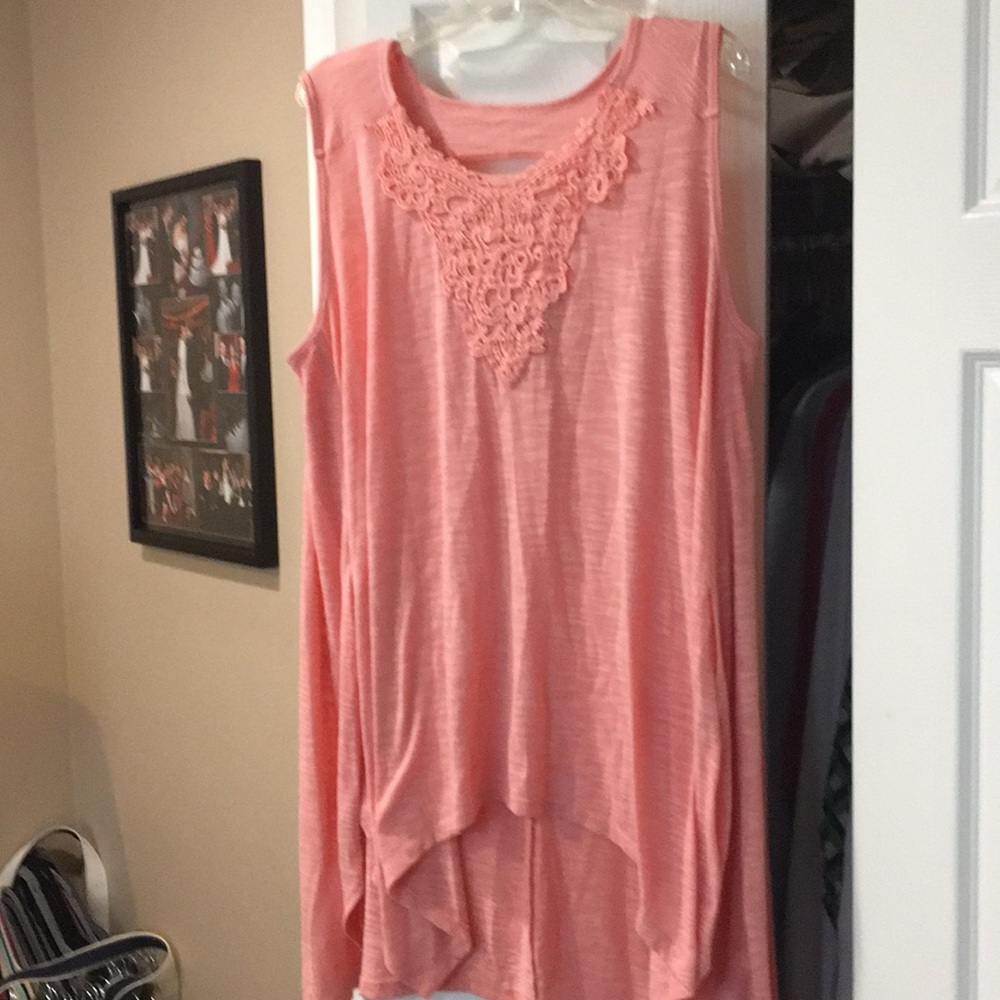 Peach Hi-Lo Tunic